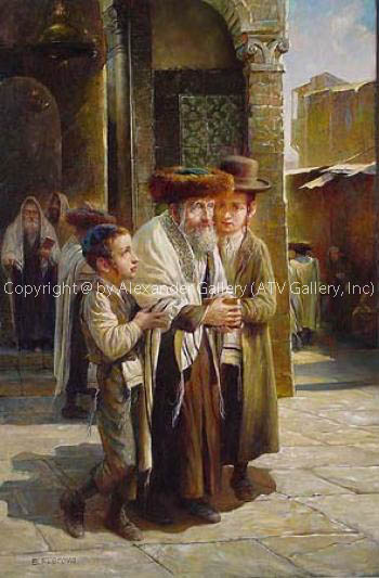 Leaving the Synagogue IV by Elena Flerova
