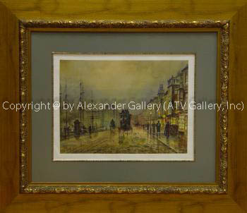 Stpanl-2,Boats 2, in a beautiful frame and non-reflective glass. by Stpanl