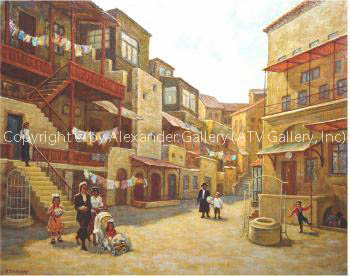 Jewish Family Safed. by Venyamin Zaslavsky