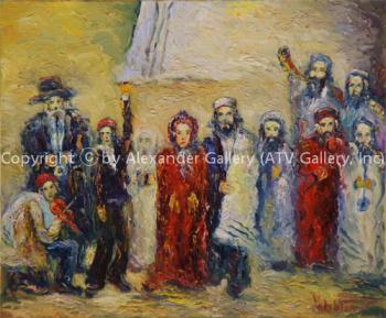 Jewish Wedding. by Aharon Yacobson (Yacobashvili)